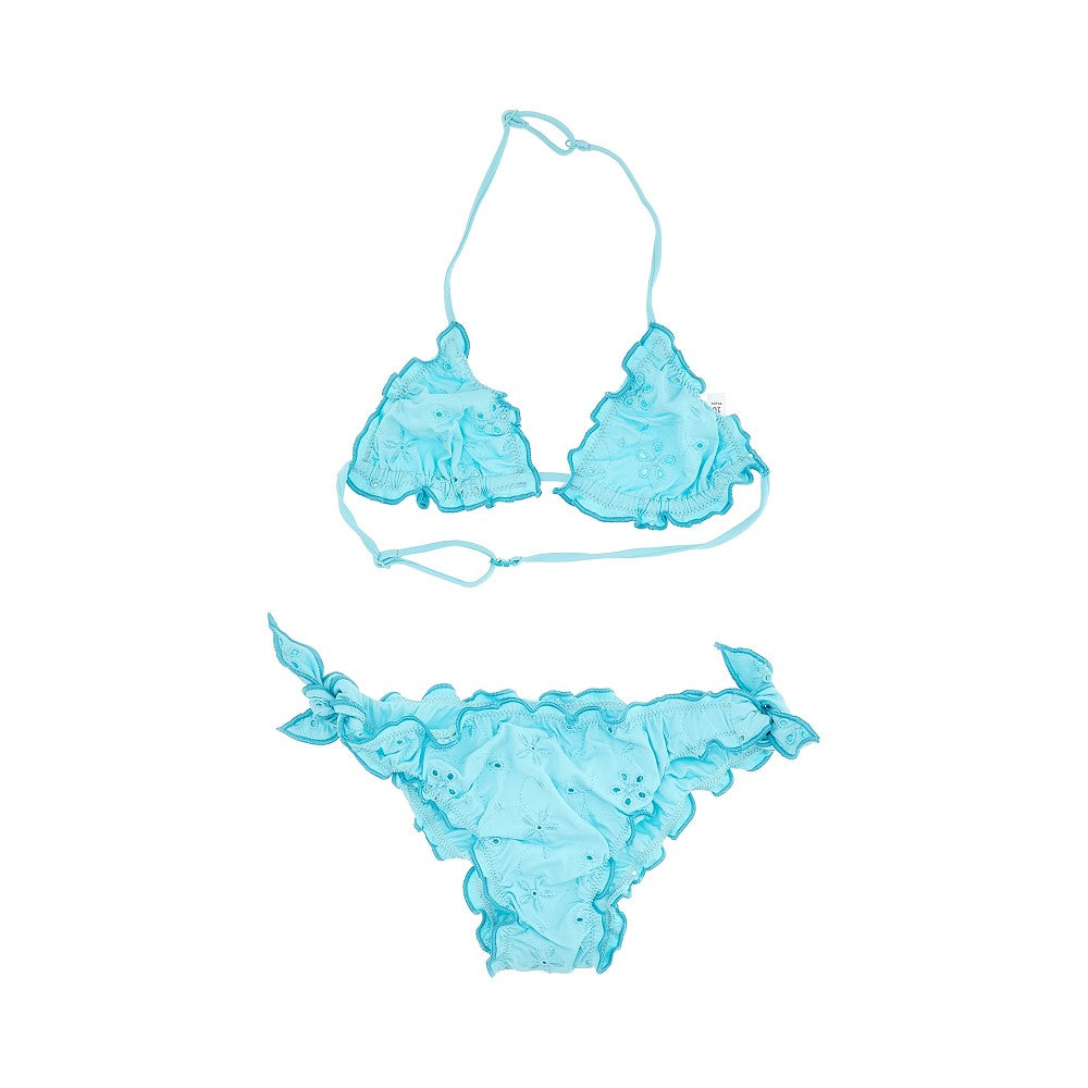 Bikini con ricamo floreale