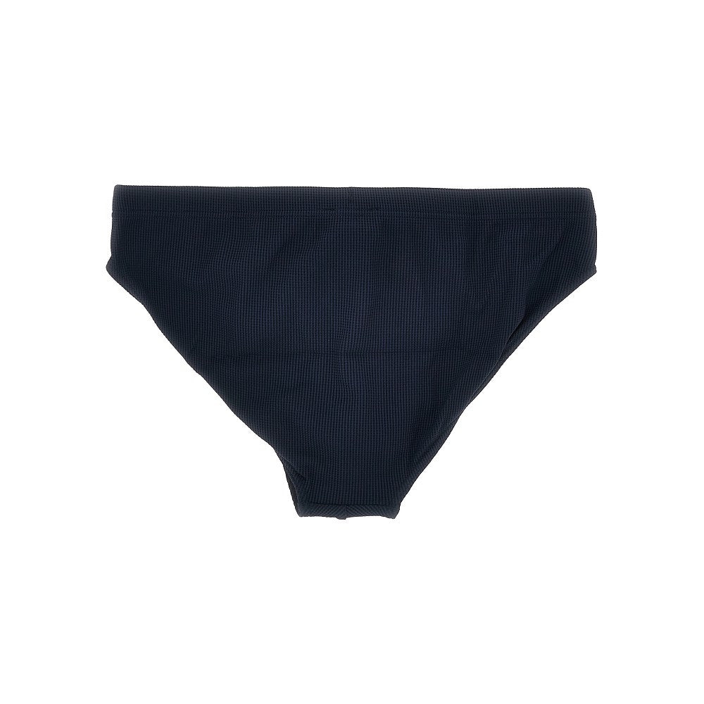 Seersucker swim briefs