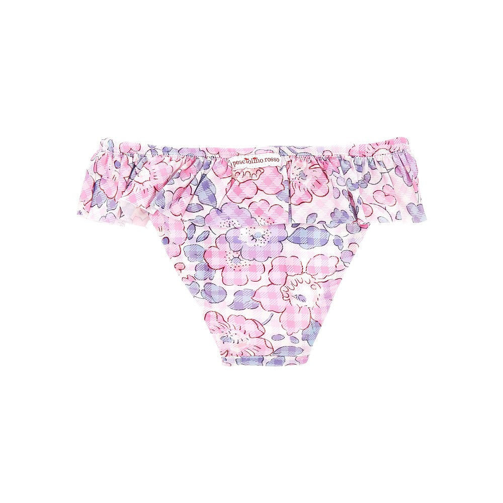 Liberty fabric ruffled swim briefs