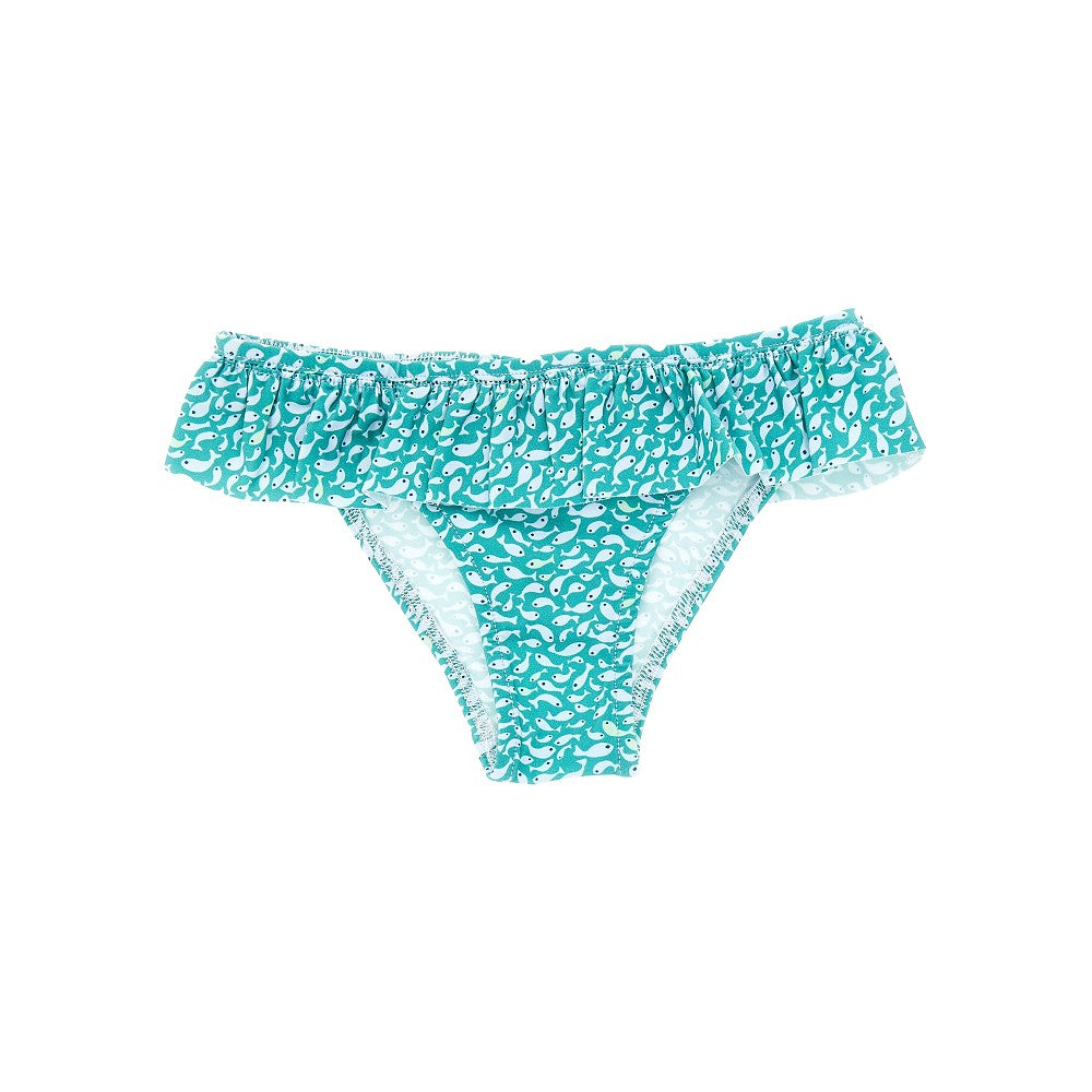 Liberty fabric ruffled swim briefs