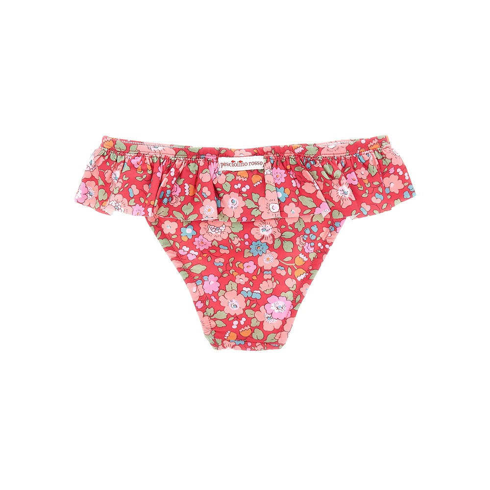 Liberty fabric ruffled swim briefs