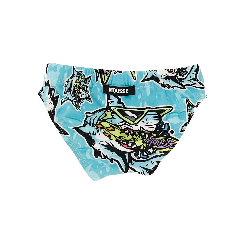 Printed swim briefs