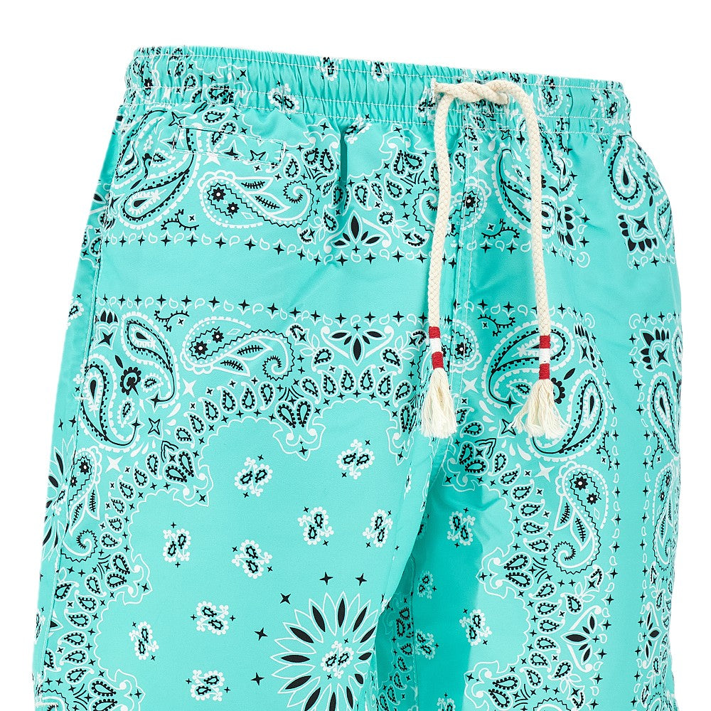 Bandana print swim shorts