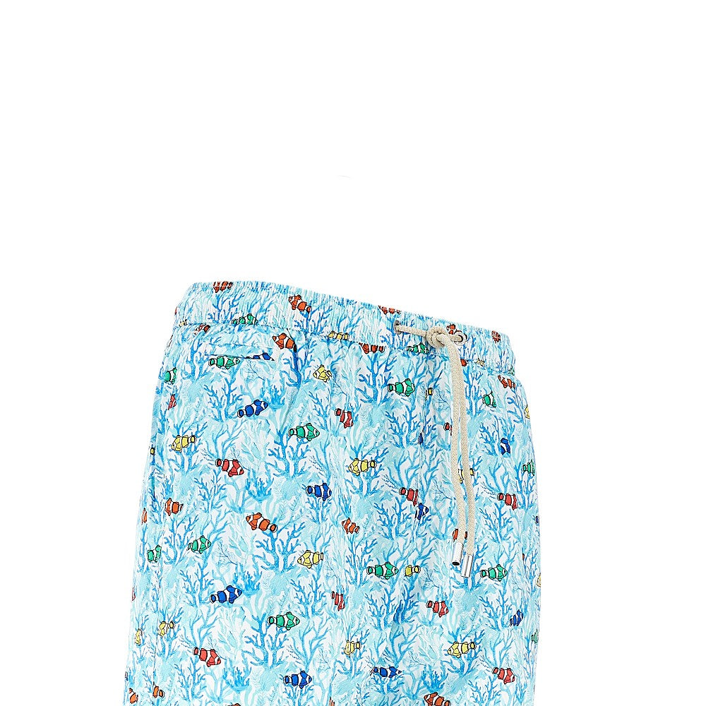 Bermuda mare con stampa Clown Landscape