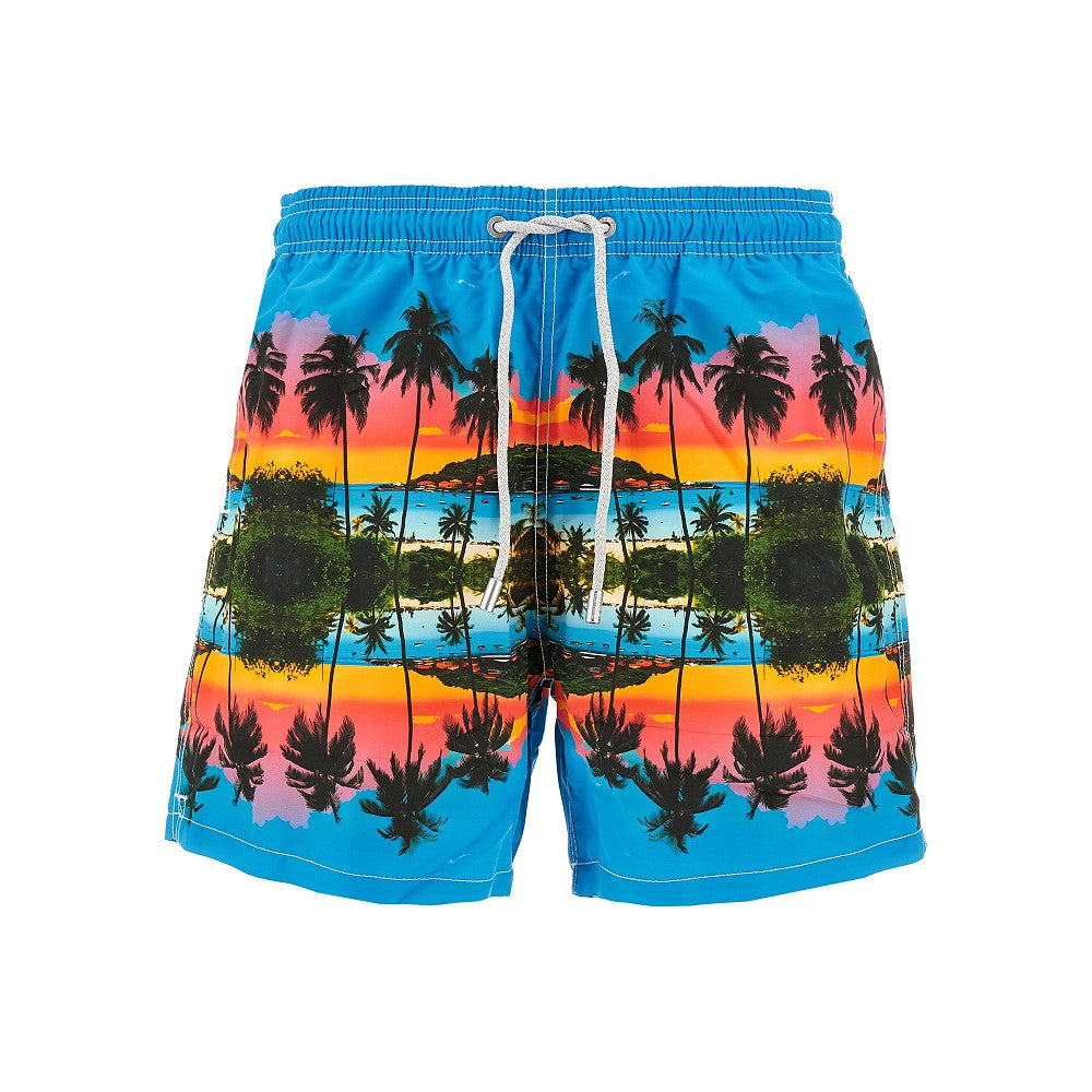 Guastavia Placed Print swim shorts