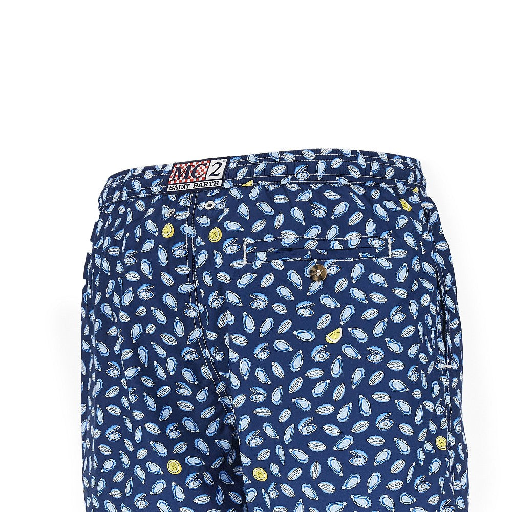 Bermuda mare con stampa Oyster Lemon