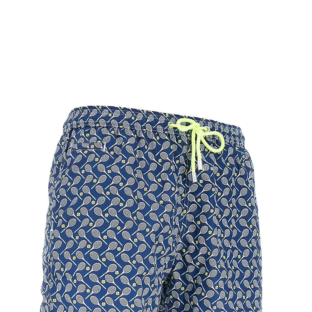 Bermuda mare con stampa Tennis Cross
