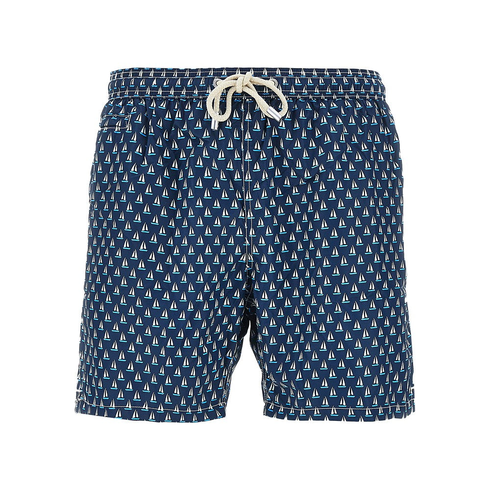 Regular Sail printed swim shorts