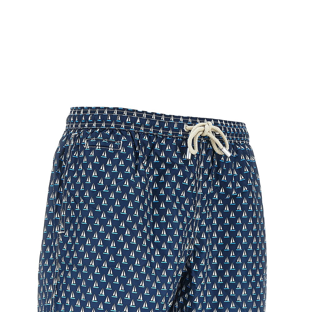 Regular Sail printed swim shorts