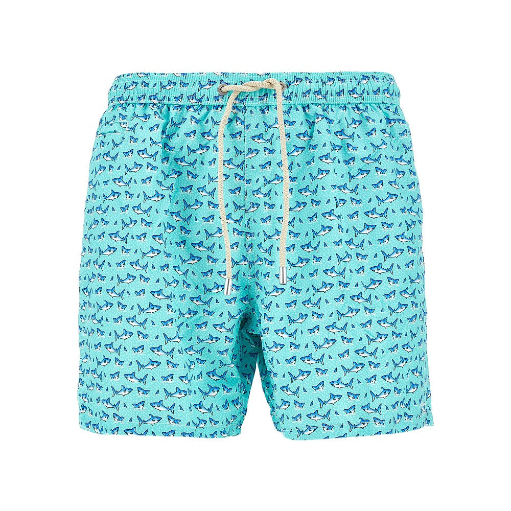 Malie print swim shorts