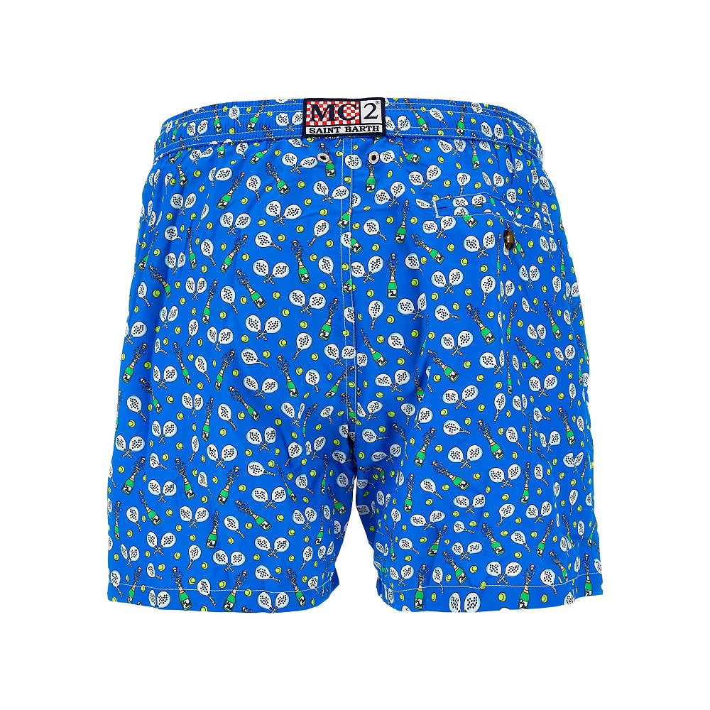 Padel Winner print swim shorts