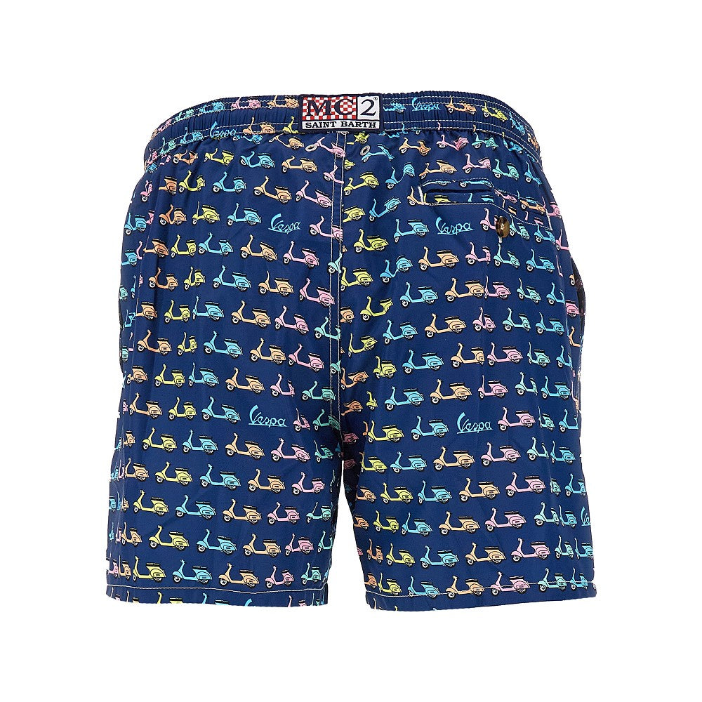 Vespa print swim shorts