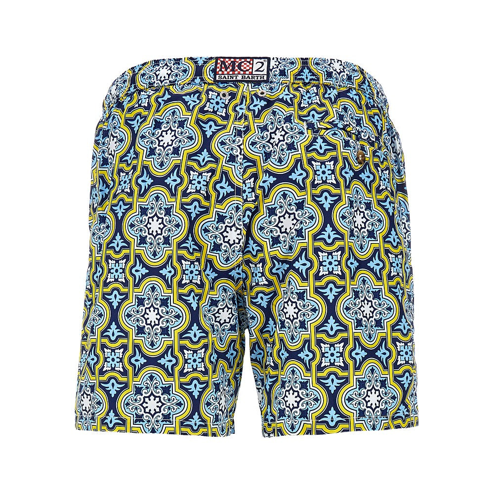 Flower Bud print swim shorts
