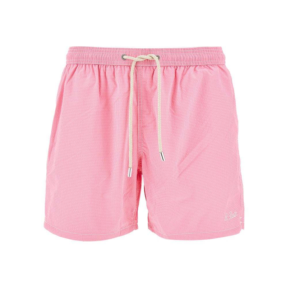 Seersucker swim shorts