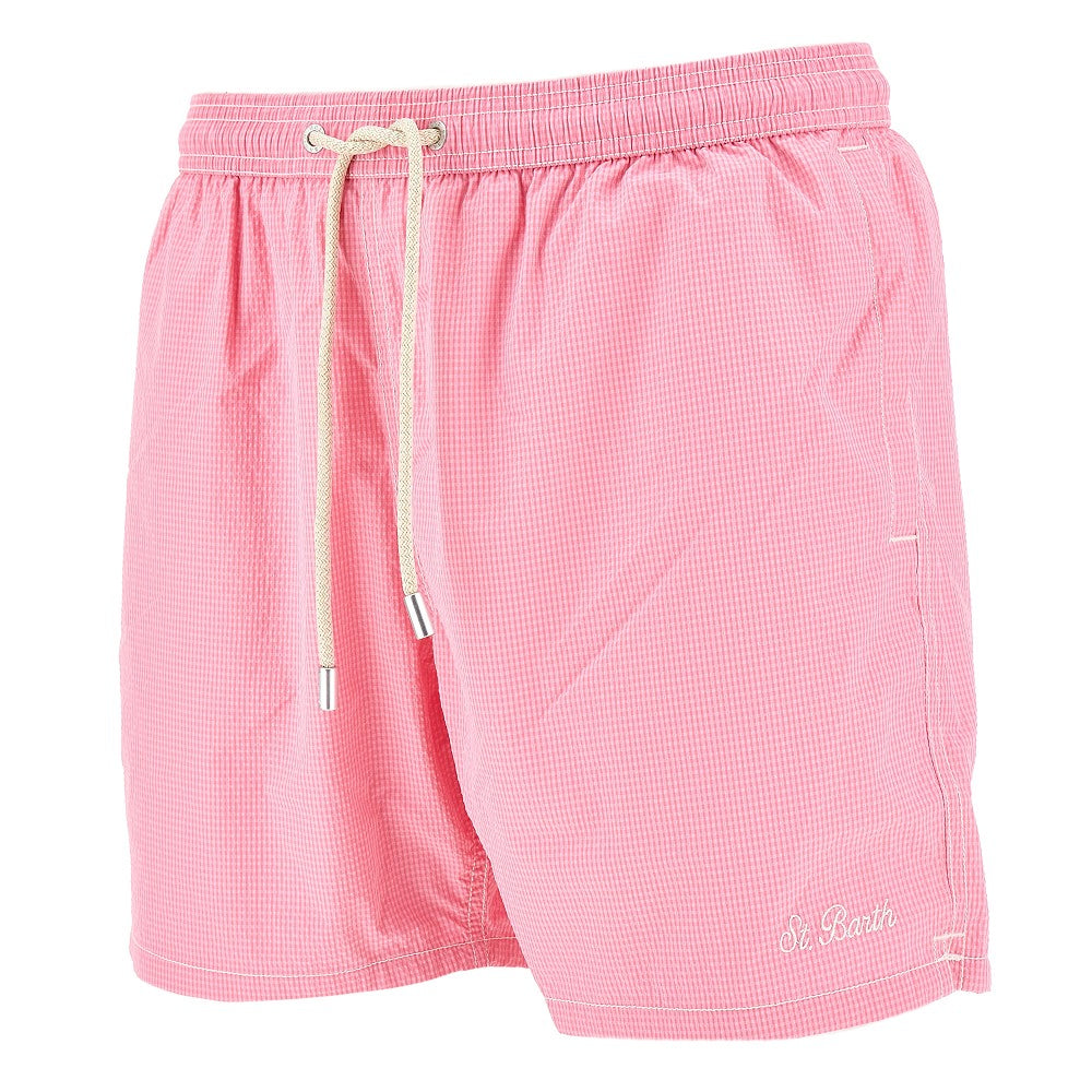 Seersucker swim shorts