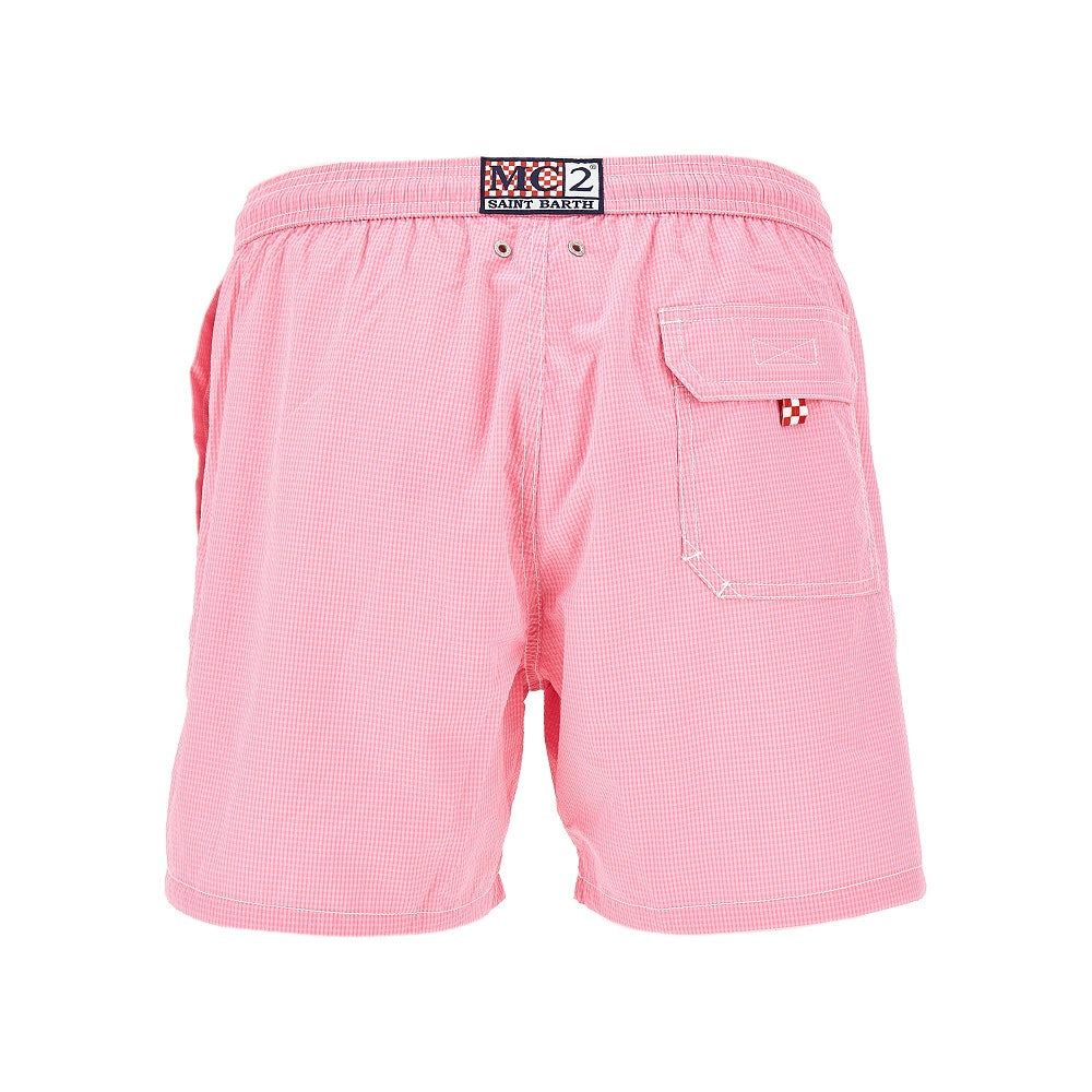 Seersucker swim shorts