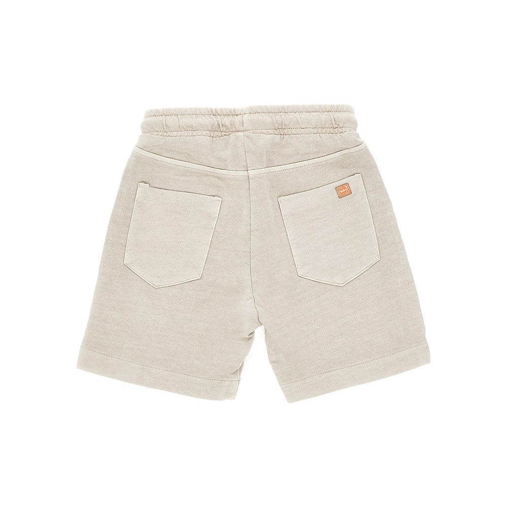 Washed-effect sweatshorts
