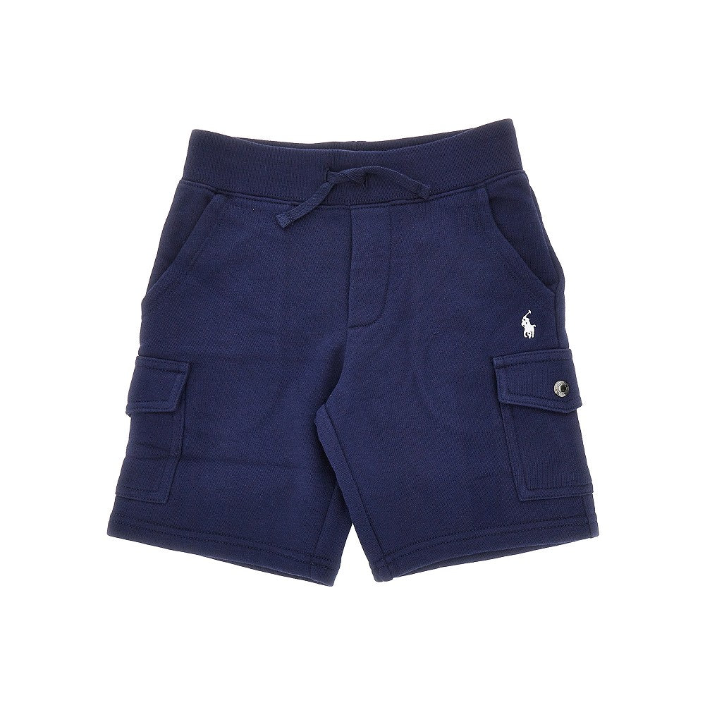 Cargo shorts with embroidered logo