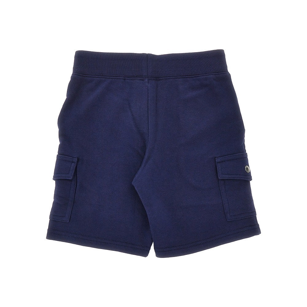 Cargo shorts with embroidered logo
