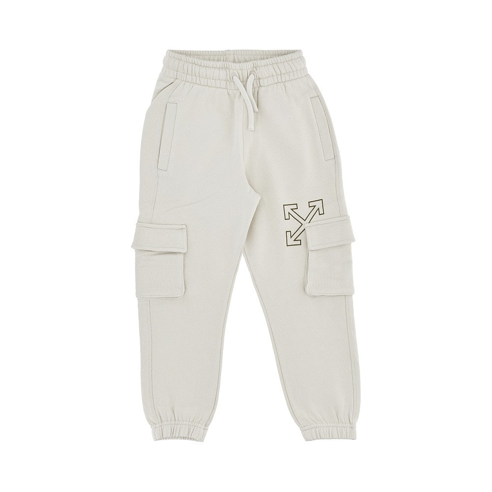 Arrows print cargo sweatpants