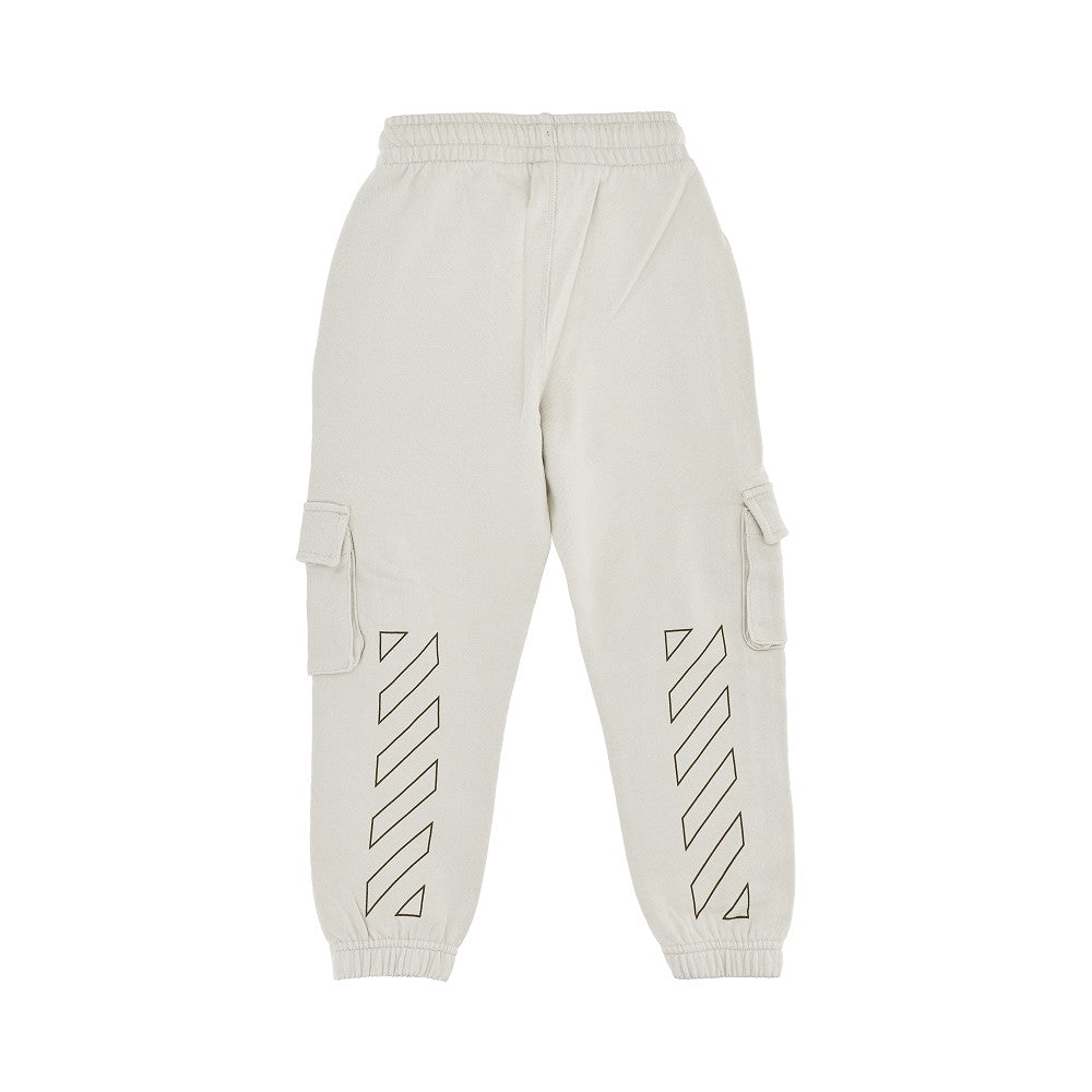 Arrows print cargo sweatpants