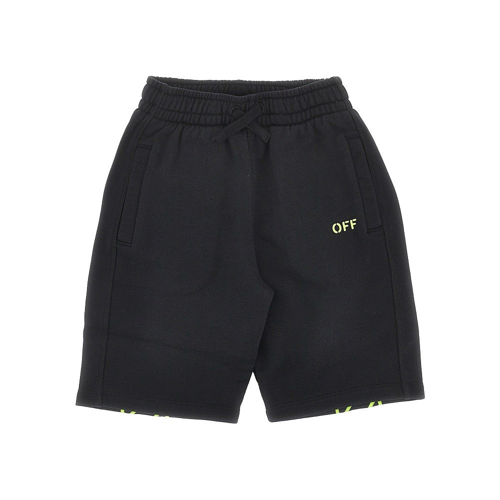 Diag print sweatshorts