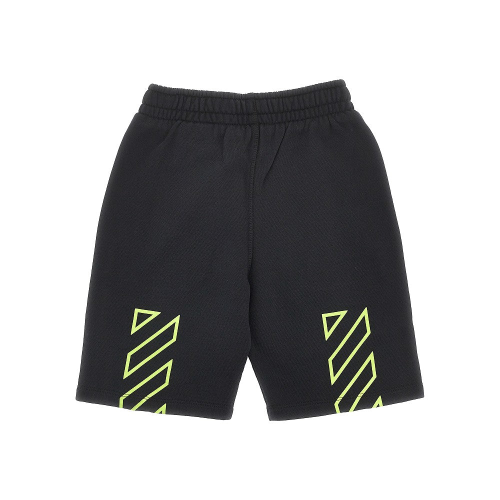 Diag print sweatshorts