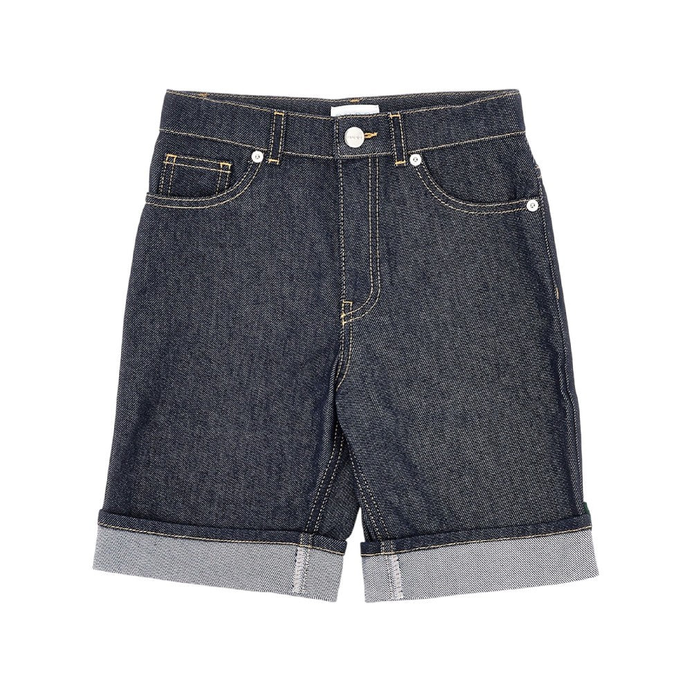 Denim shorts with Web detail