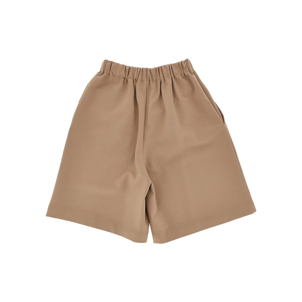 Wide leg knee-length pants