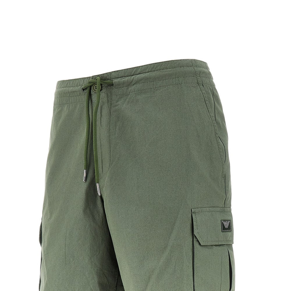 Canvas cargo bermuda shorts