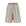 Striped motif linen-blend shorts