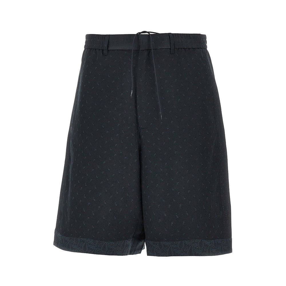 Bermuda in jacquard con motivo Paisley