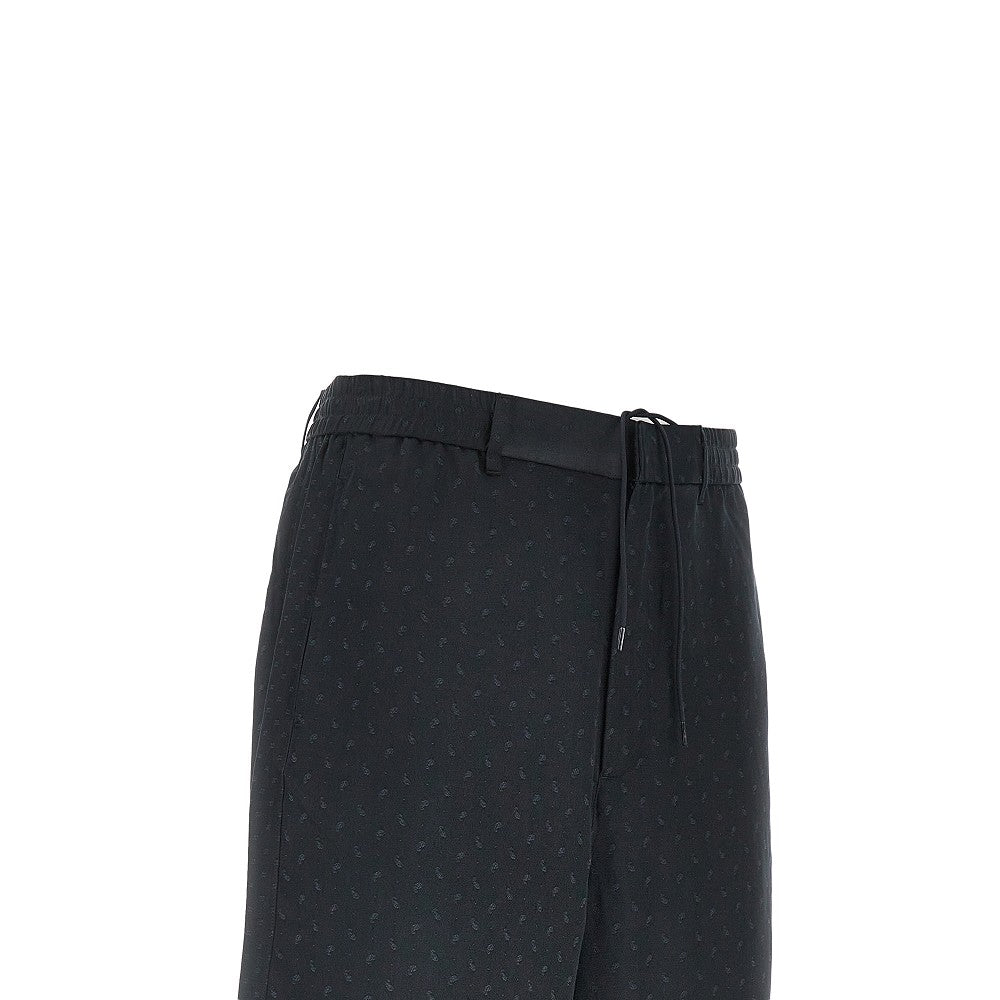 Bermuda in jacquard con motivo Paisley
