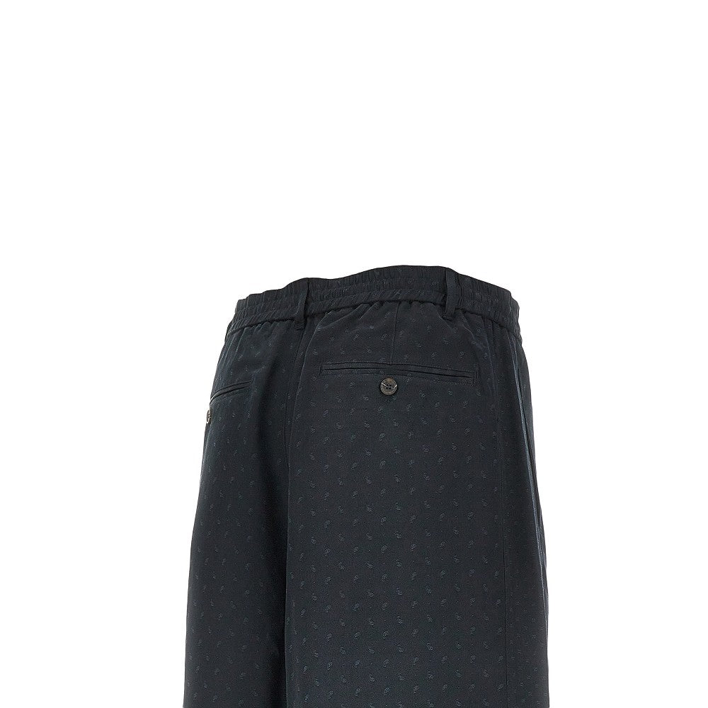 Bermuda in jacquard con motivo Paisley