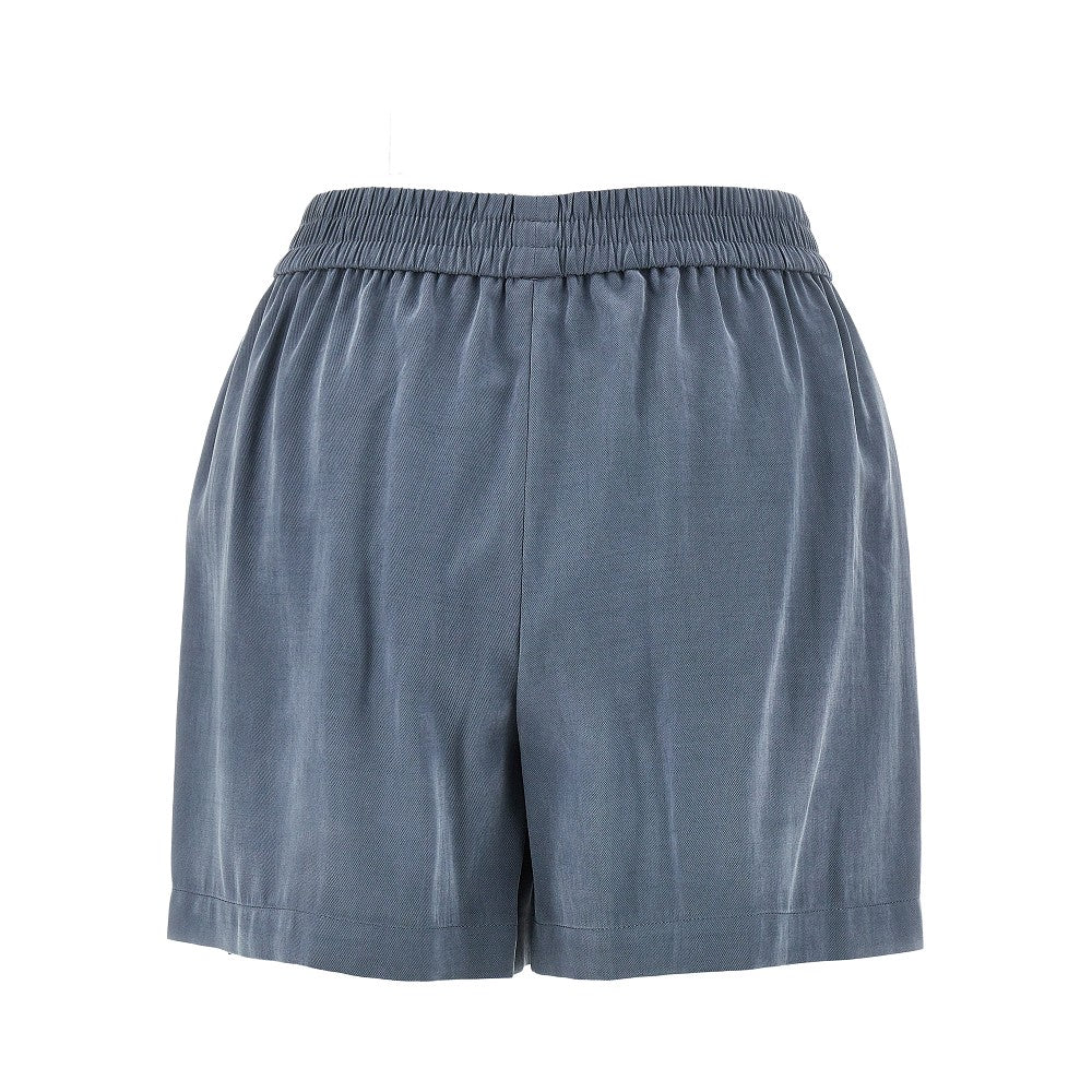 Washed twill shorts