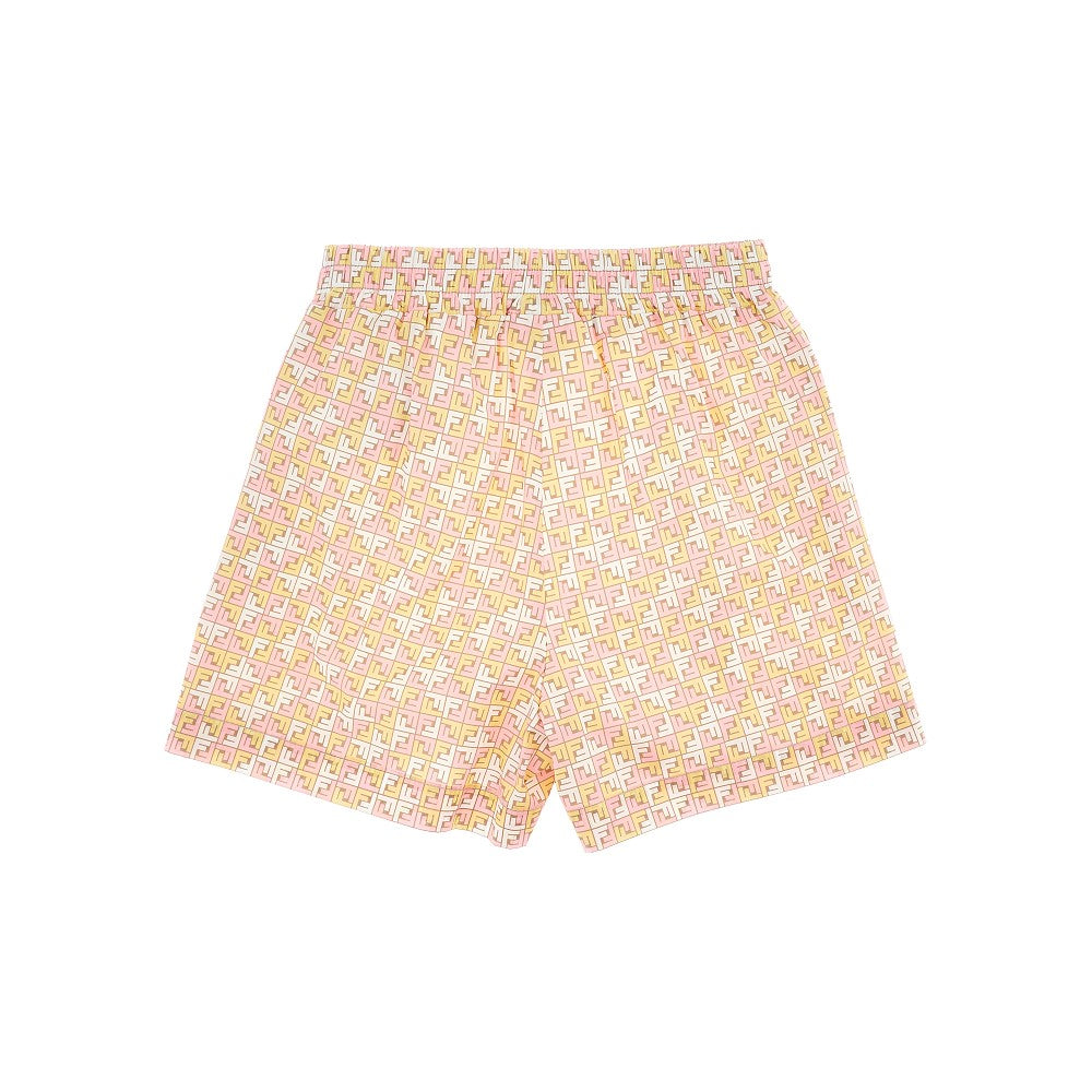 FF poplin shorts with matching pouch