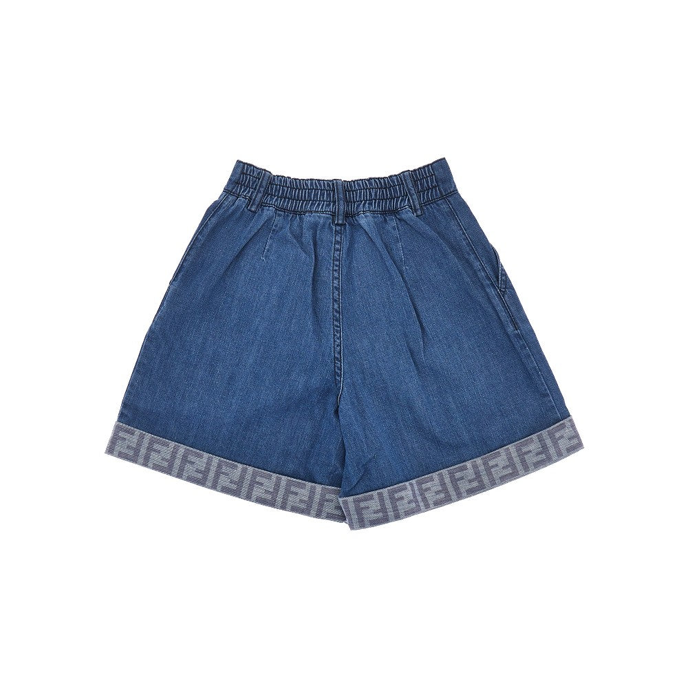 Shorts in denim con pouch Baguette