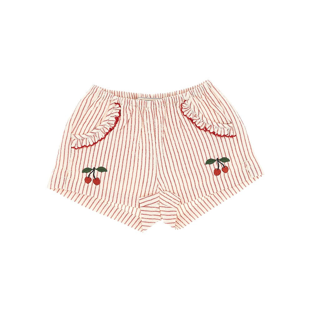 'Ellie' cotton shorts with embroidery