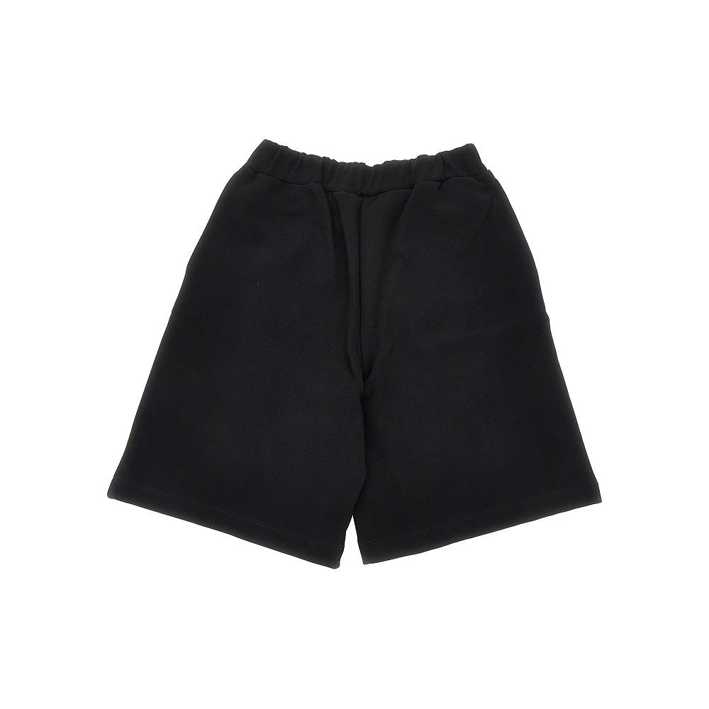 Bermuda in cotone con stampa logo