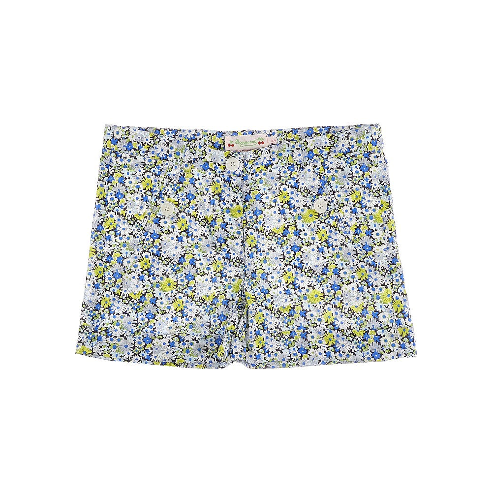 Floral cotton shorts