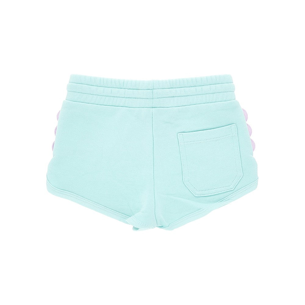 Shorts in felpa con stampa pesci