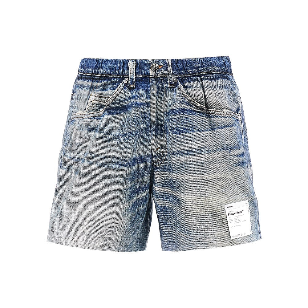 Shorts in PeaceShell™ stampa denim