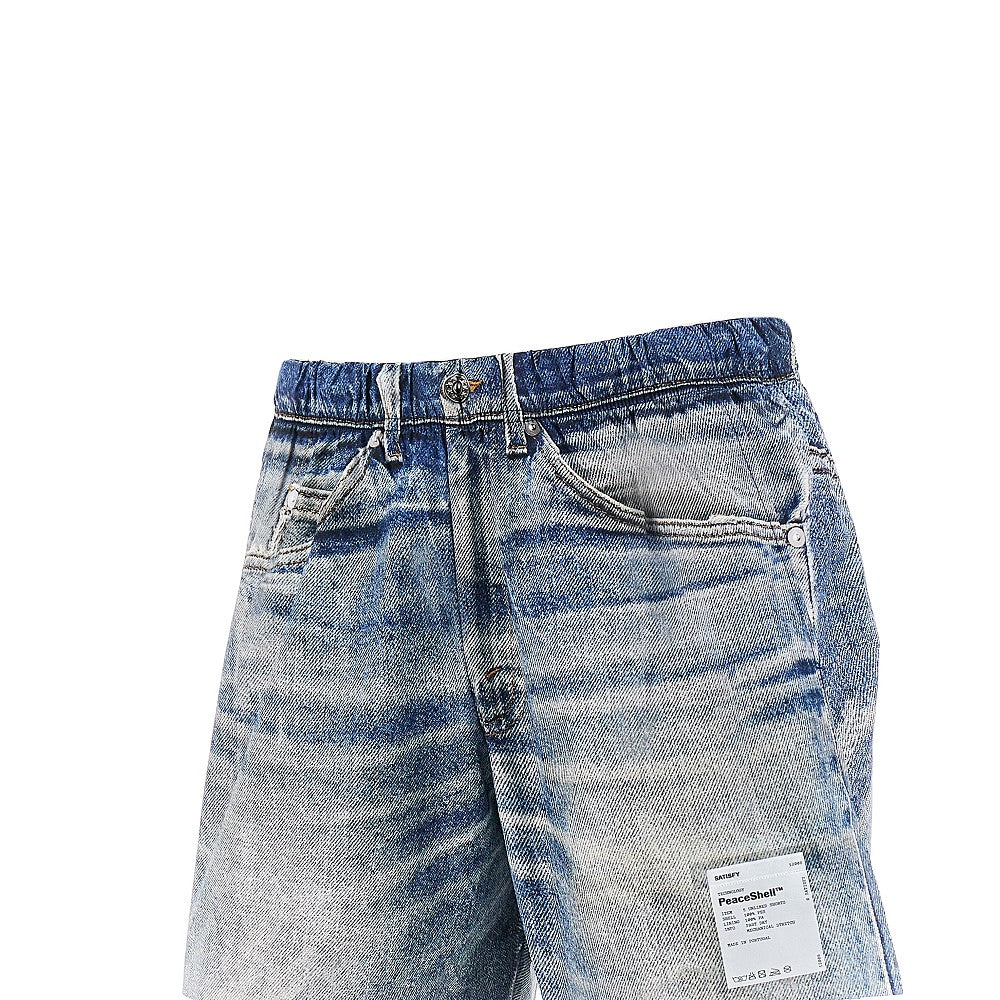 Shorts in PeaceShell™ stampa denim