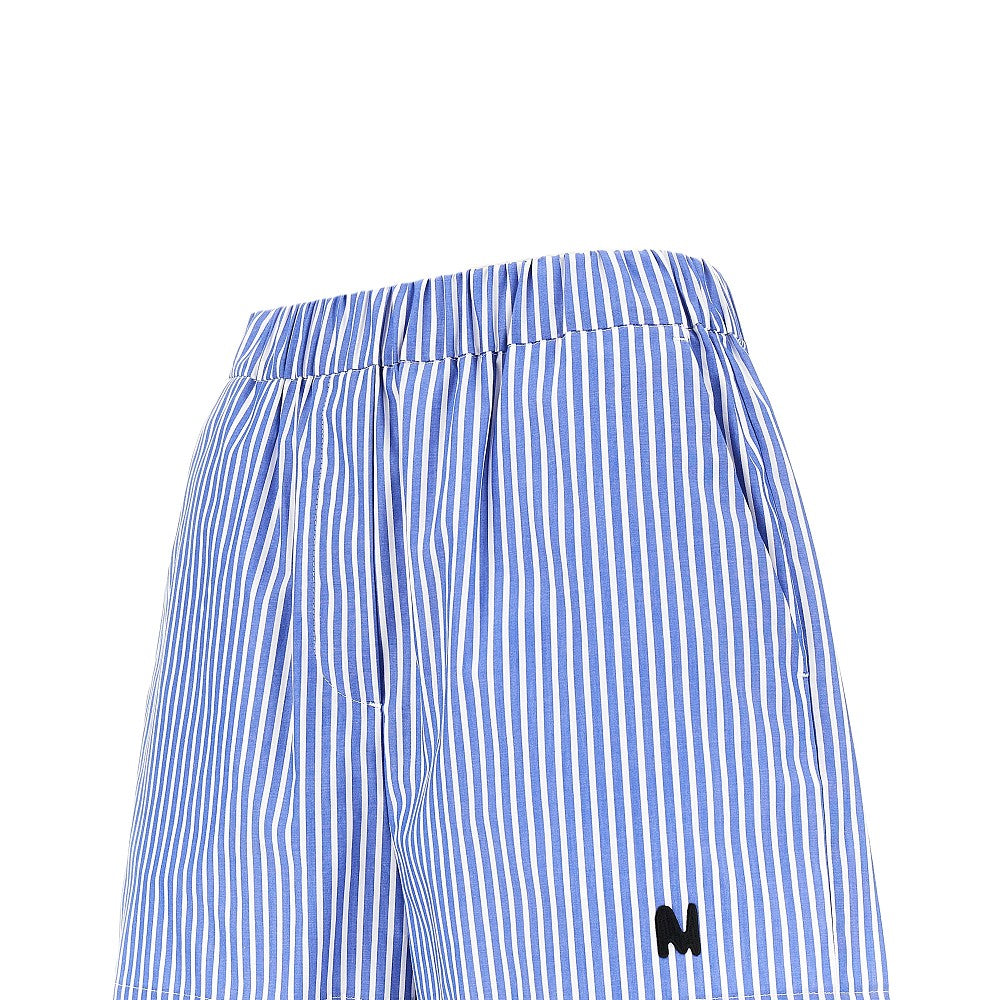 Shorts in popeline a righe