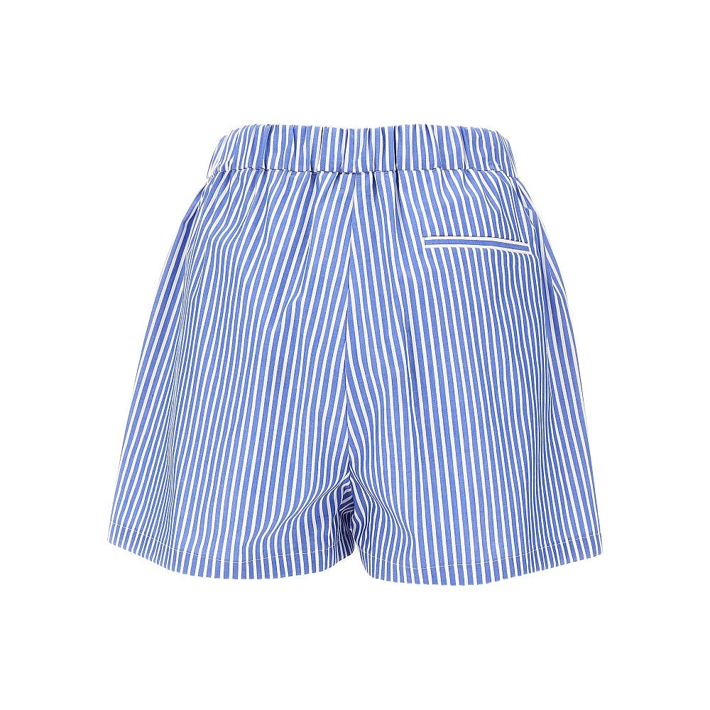 Shorts in popeline a righe