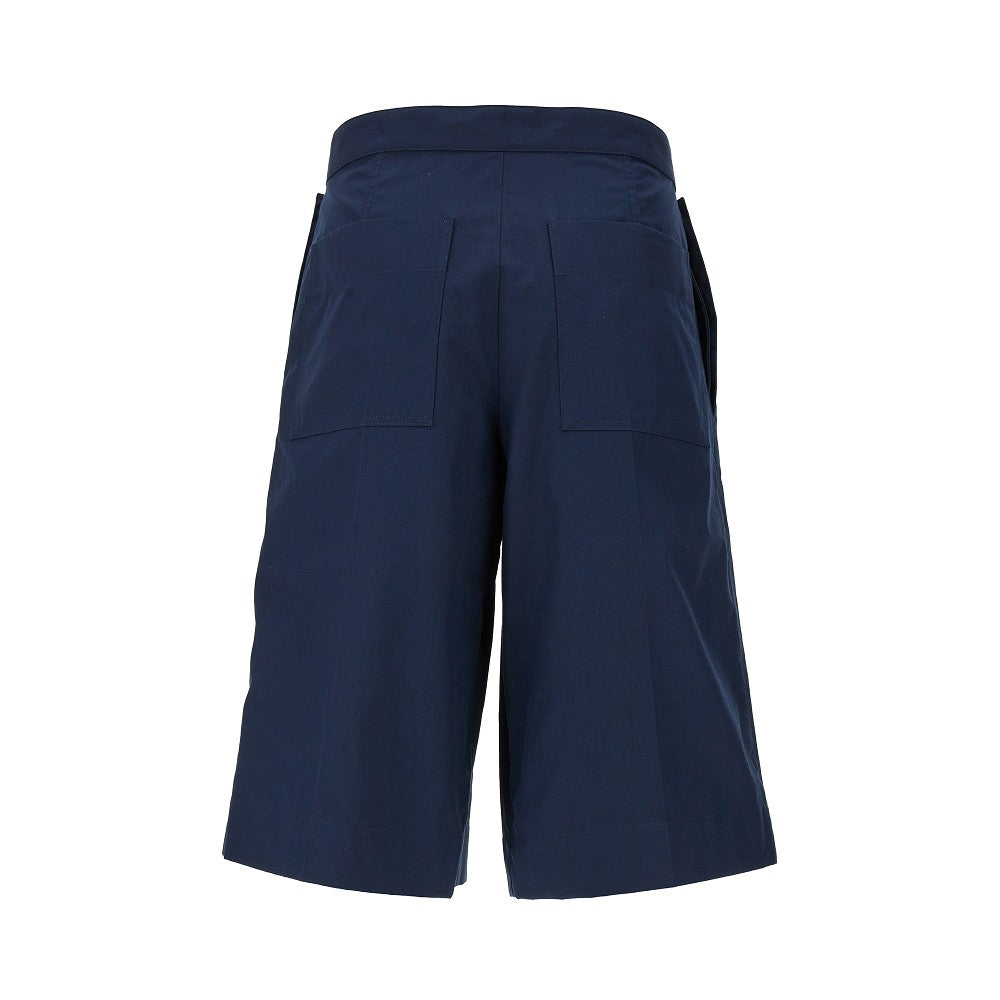 Cotton shorts with front panel