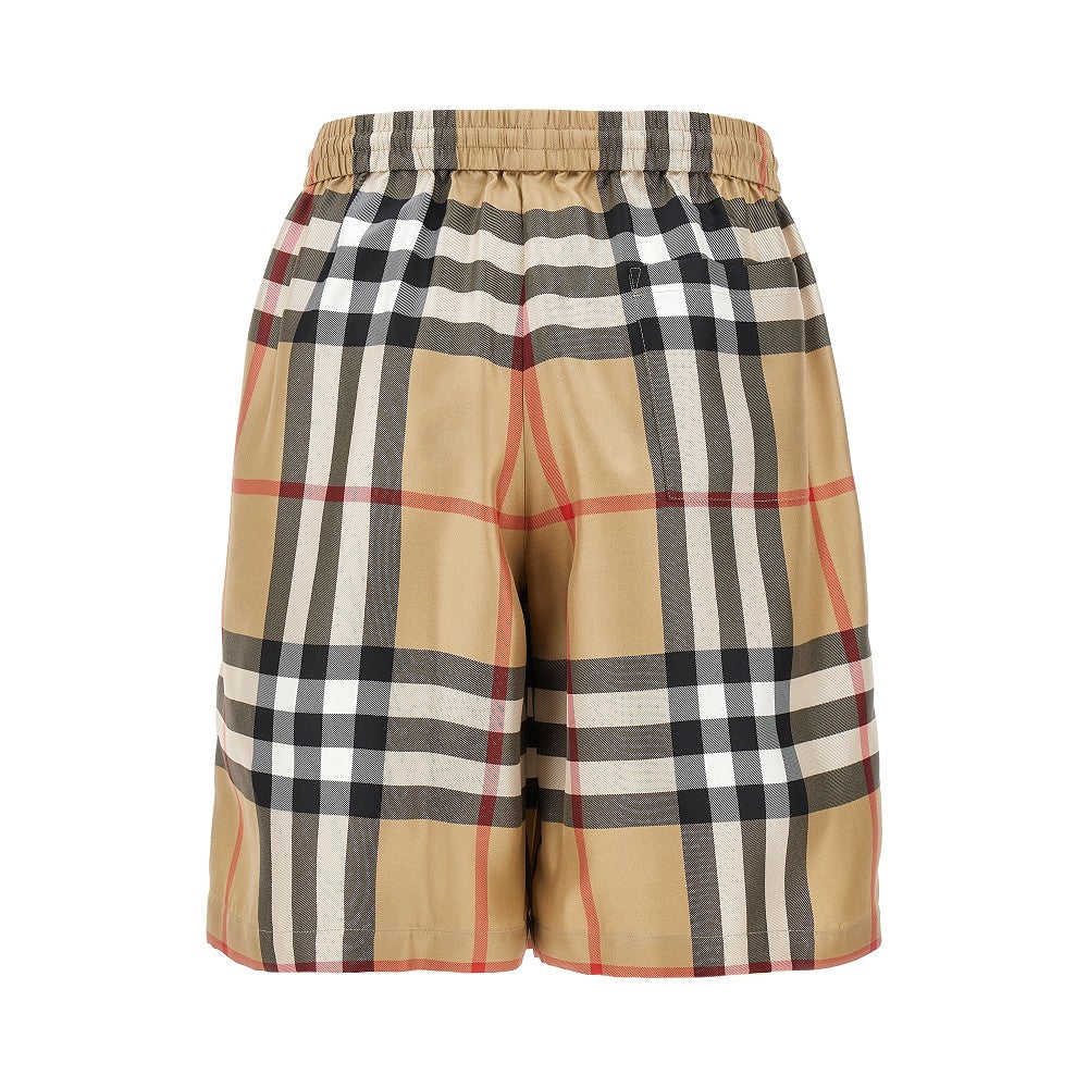 Bermuda in seta Check
