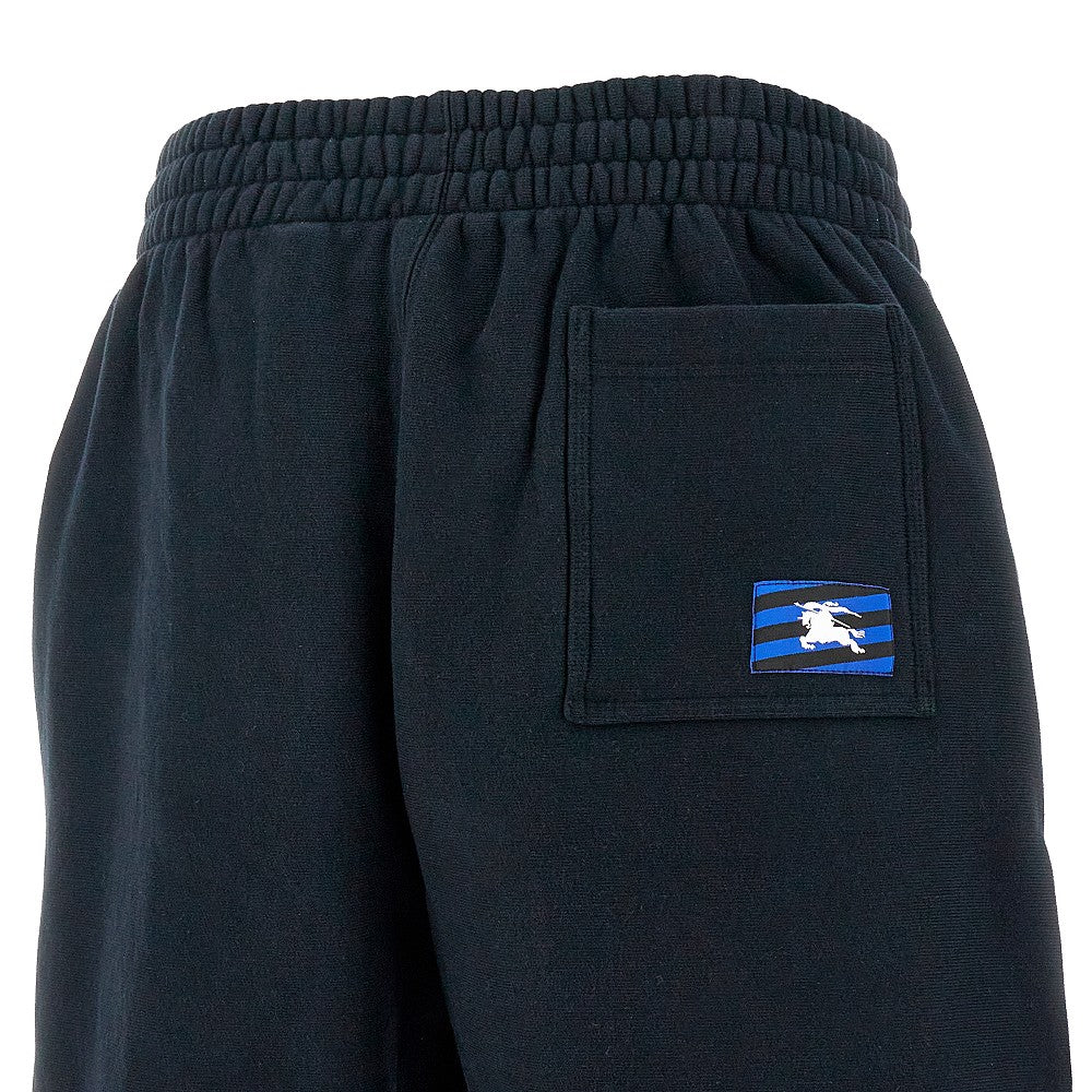 Bermuda in felpa con patch EKD