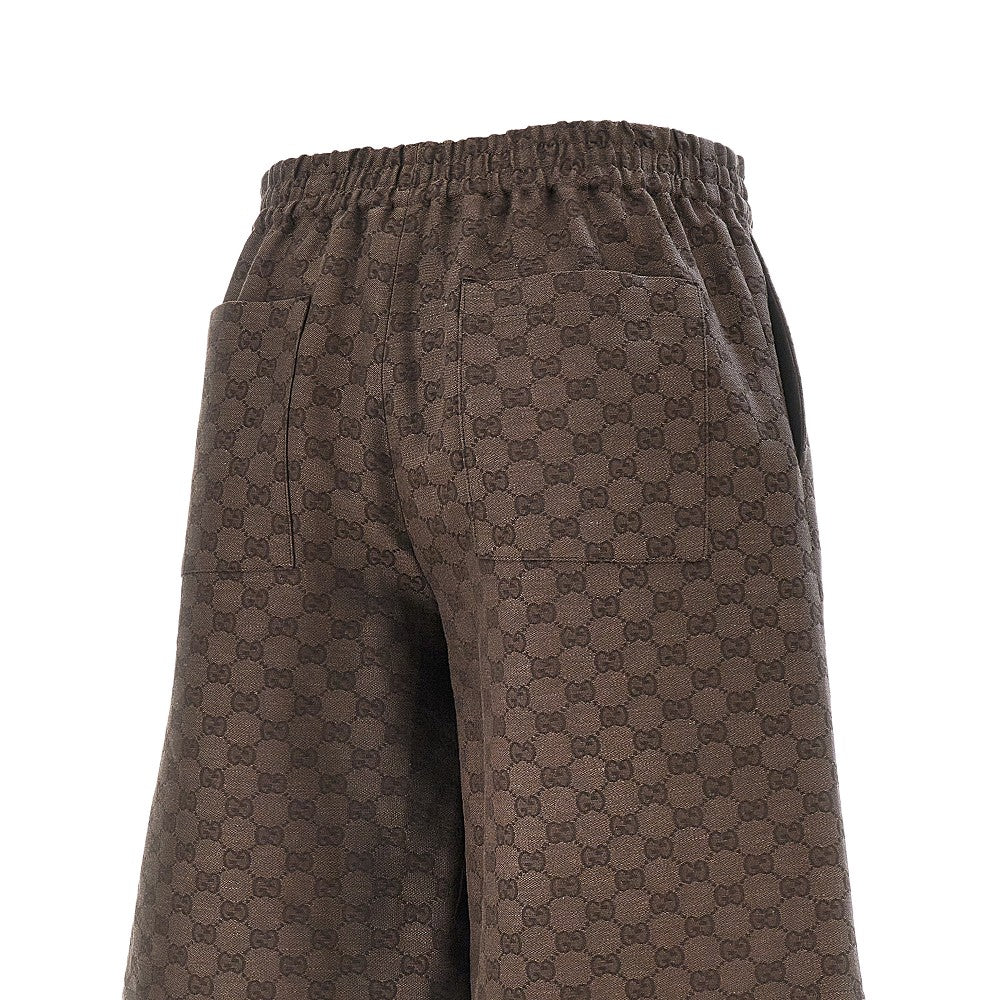 GG Supreme linen-blend shorts