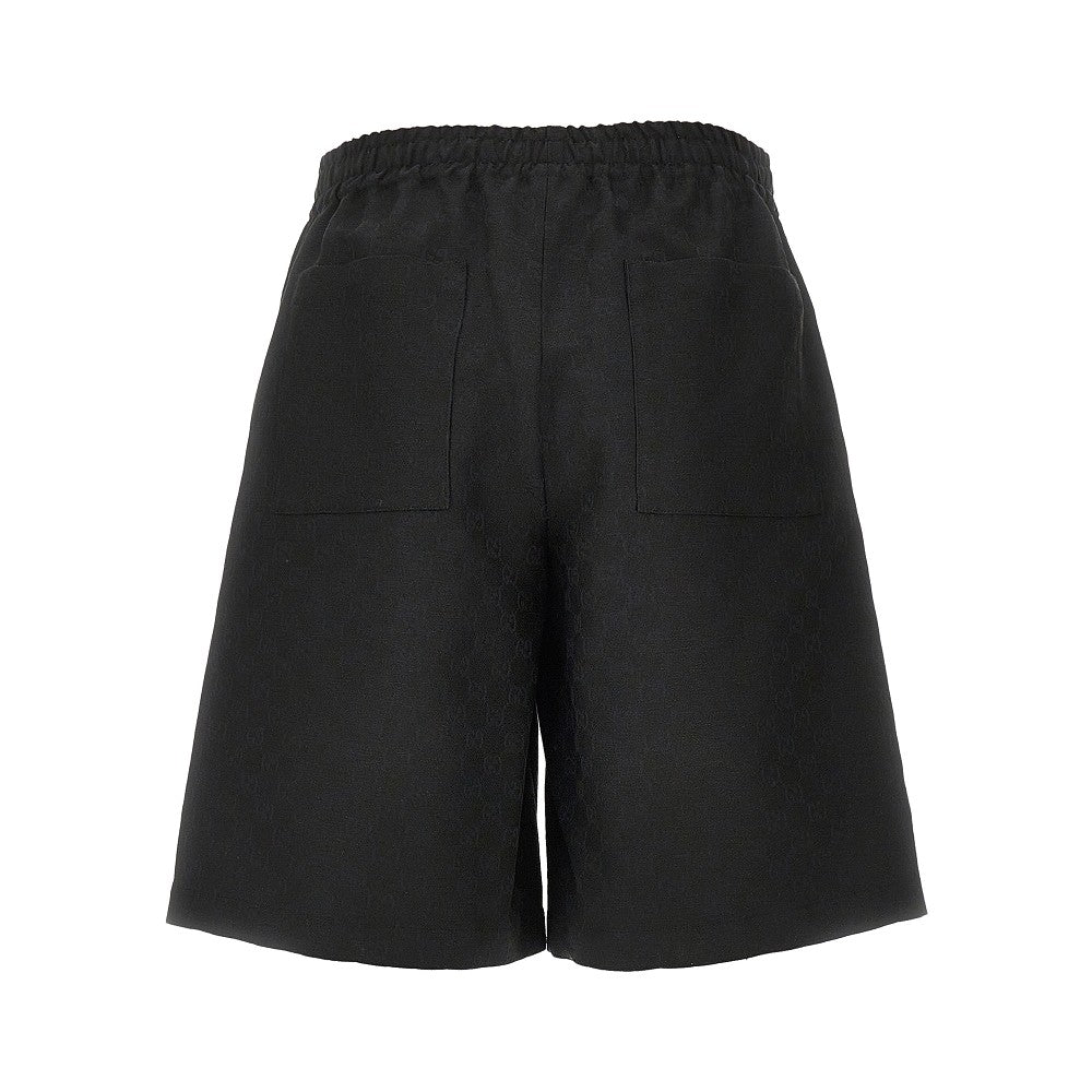 GG Supreme linen-blend shorts